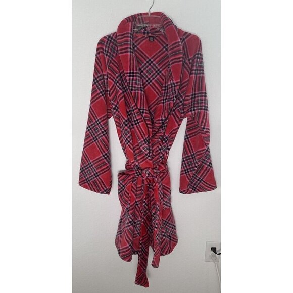 Victoria's Secret Cozy Plush Bath Robe M/L Pockets Valentine's Day Christmas Y2K - Picture 1 of 8